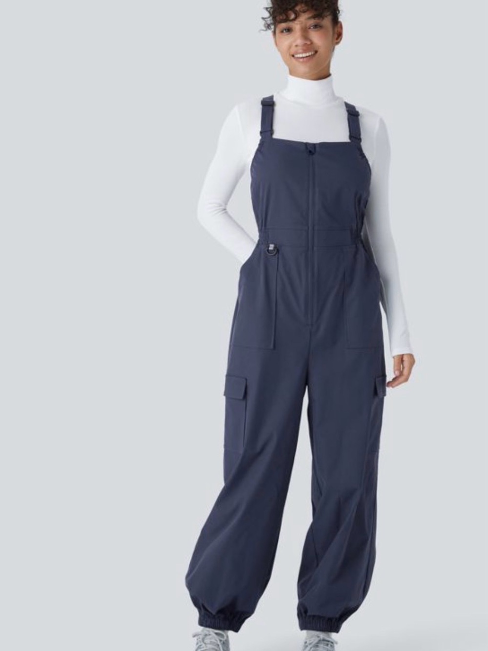 HALARA Navy Blue Utility Jumpsuit Overalls Water repellent
